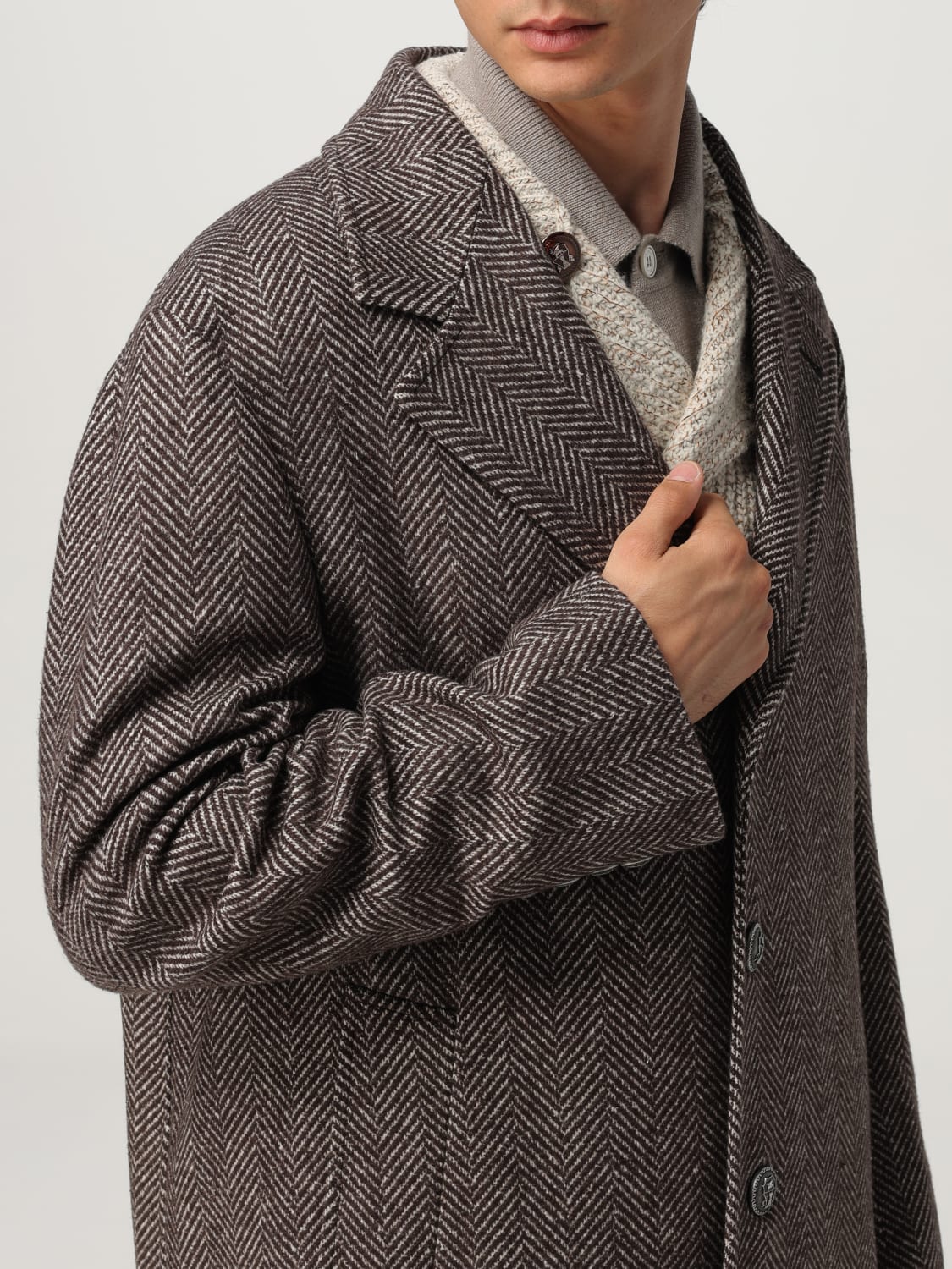 BRUNELLO CUCINELLI COAT: Coat men Brunello Cucinelli, Brown - Img 5