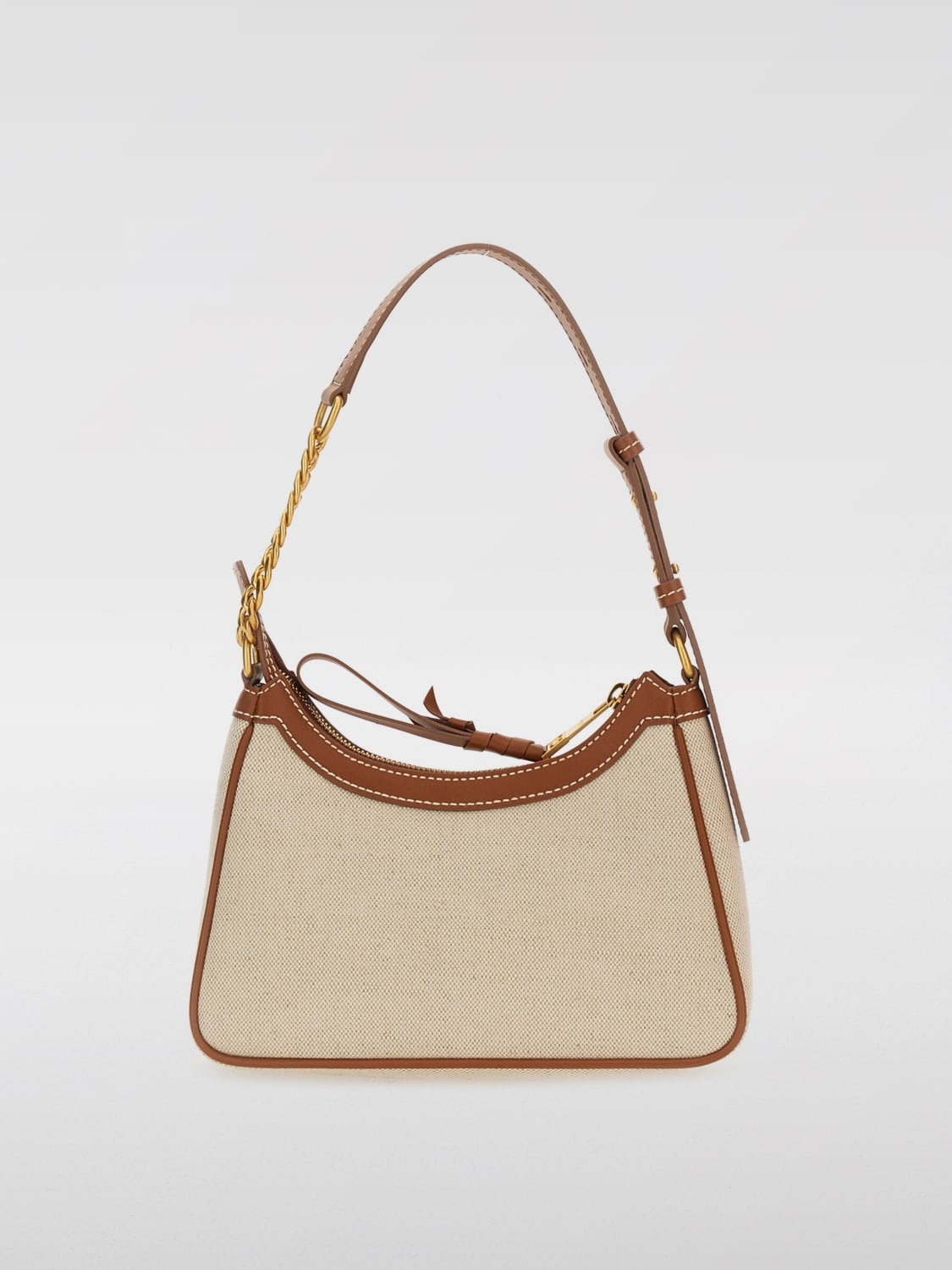 BALMAIN MINI BAG: Shoulder bag woman Balmain, Brown - Img 2