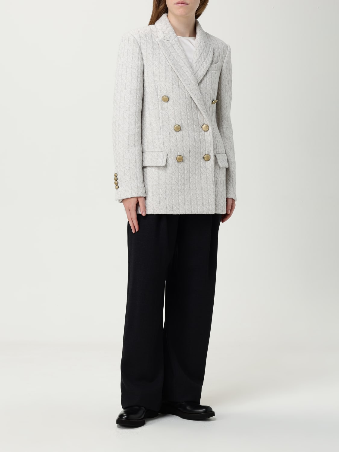 BRUNELLO CUCINELLI PANTS: Pants woman Brunello Cucinelli, Grey - Img 2