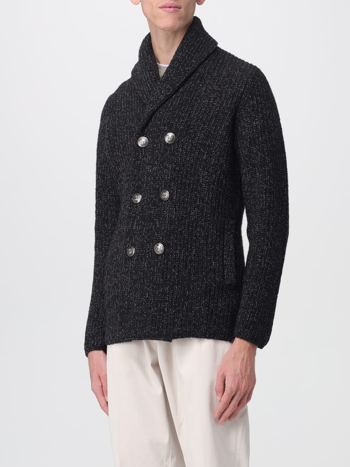 BRUNELLO CUCINELLI JERSEY: Cárdigan hombre Brunello Cucinelli, Negro - Img 4