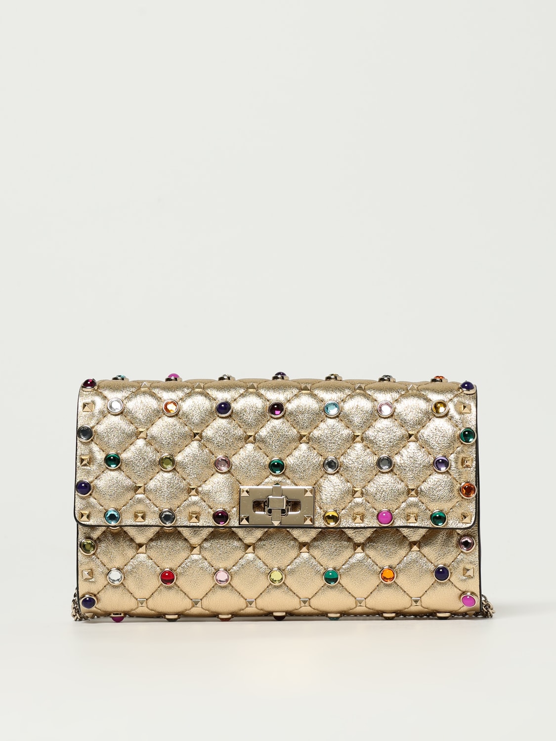 VALENTINO GARAVANI MINI BAG: Shoulder bag woman Valentino Garavani, Brown - Img 1