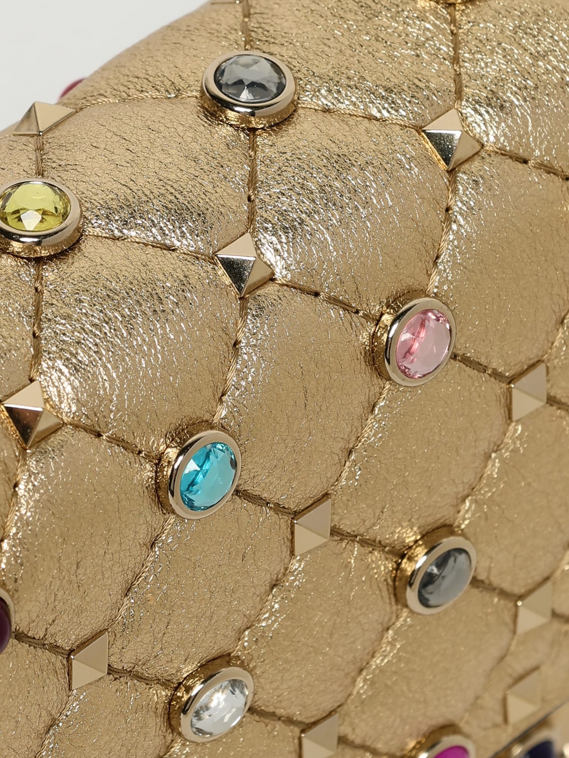 VALENTINO GARAVANI MINI BAG: Shoulder bag woman Valentino Garavani, Brown - Img 4