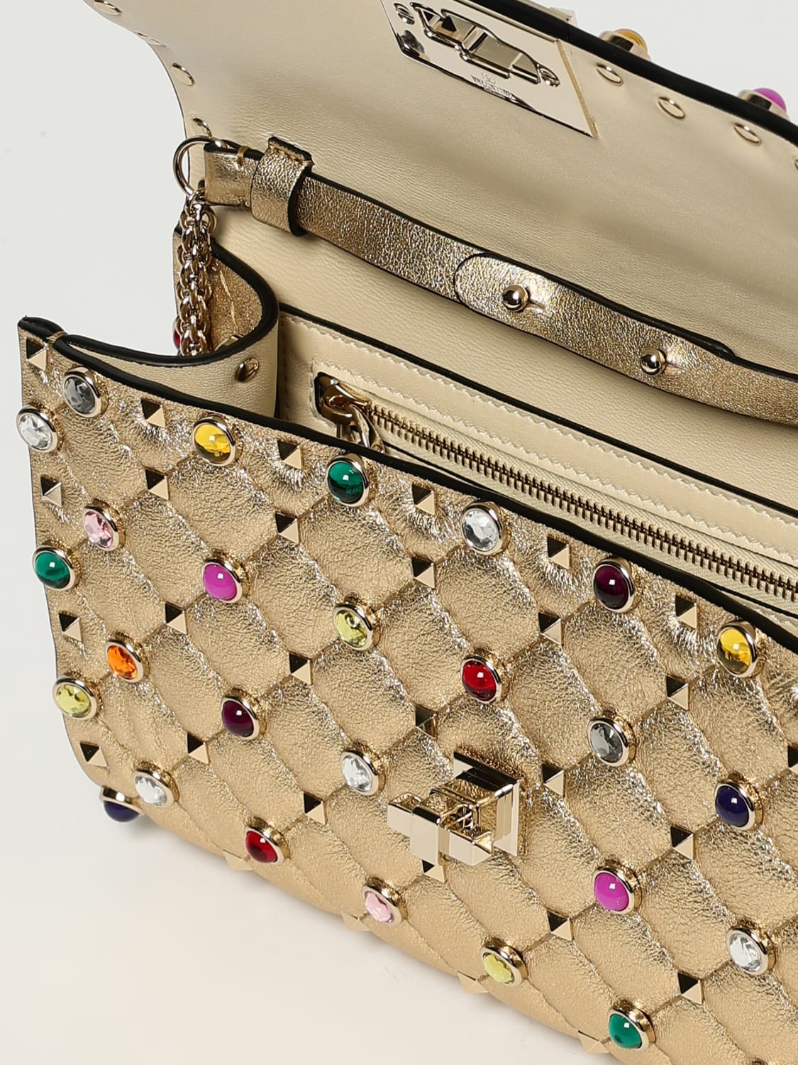 VALENTINO GARAVANI MINI BAG: Shoulder bag woman Valentino Garavani, Brown - Img 5