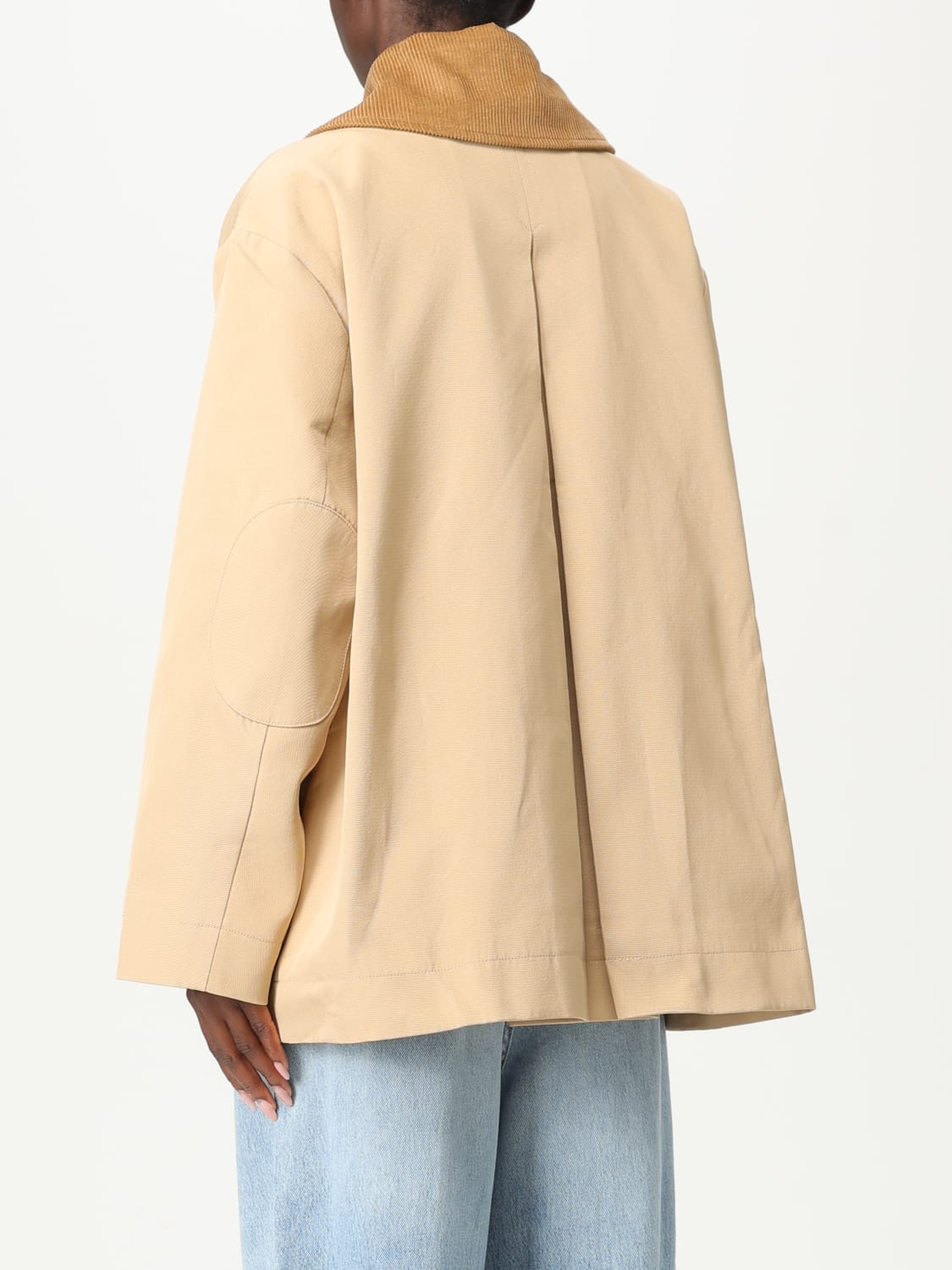 GANNI JACKET: Blazer woman Ganni, Beige - Img 3