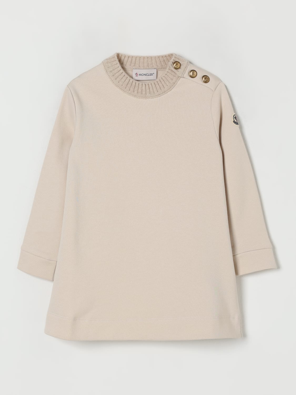 MONCLER KLEID: Kleid kinder Moncler, Beige - Img 1