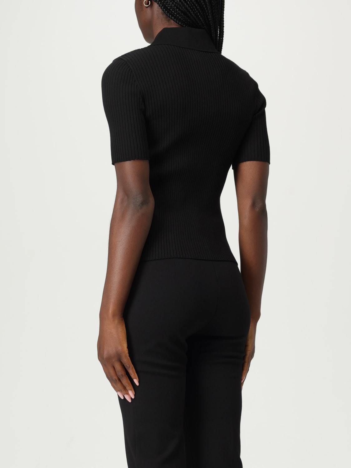 COURRÈGES POLO: Polo damen CourrÈges, Schwarz - Img 3