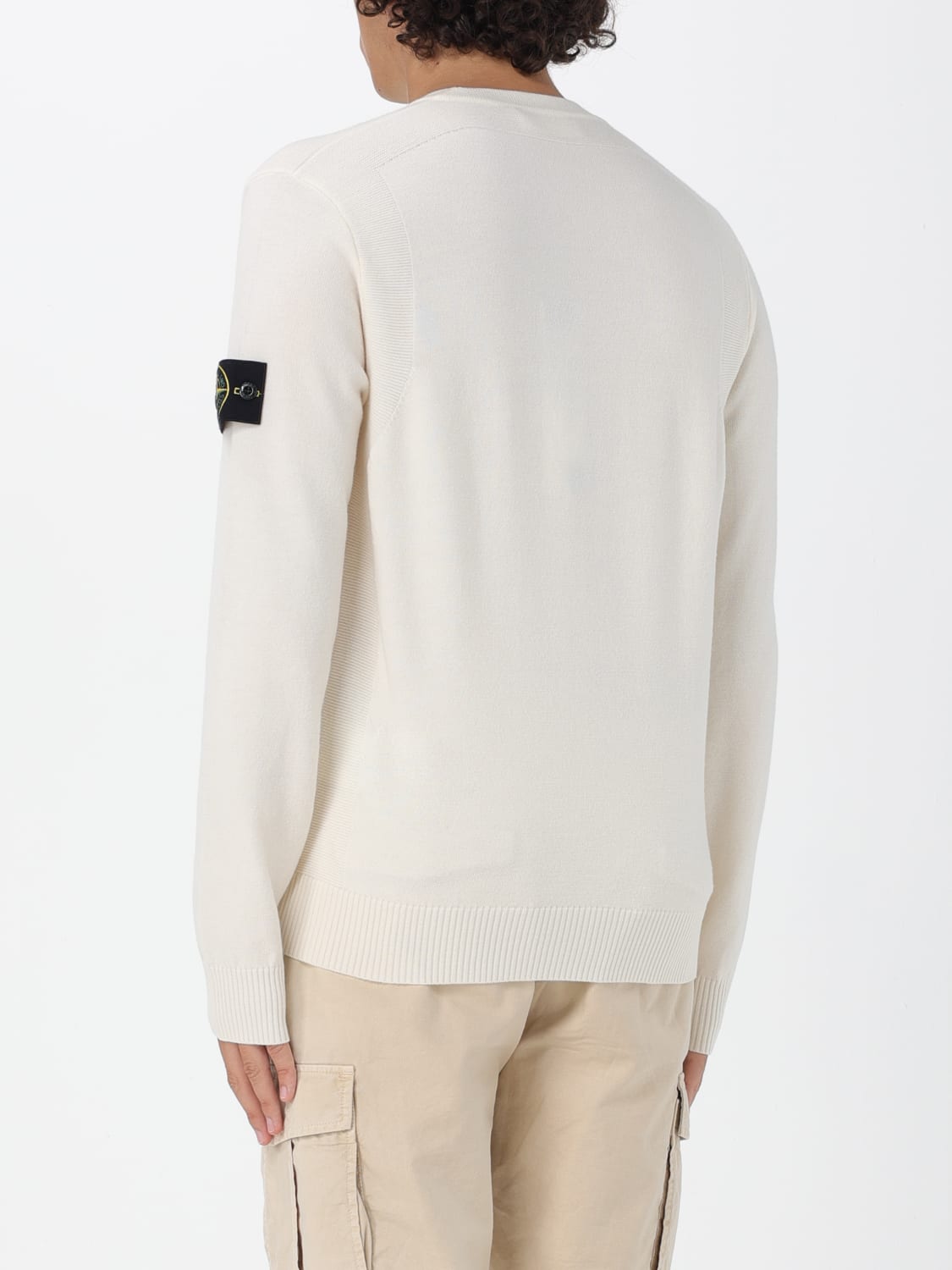 STONE ISLAND SWEATER: Sweater men Stone Island, White - Img 3