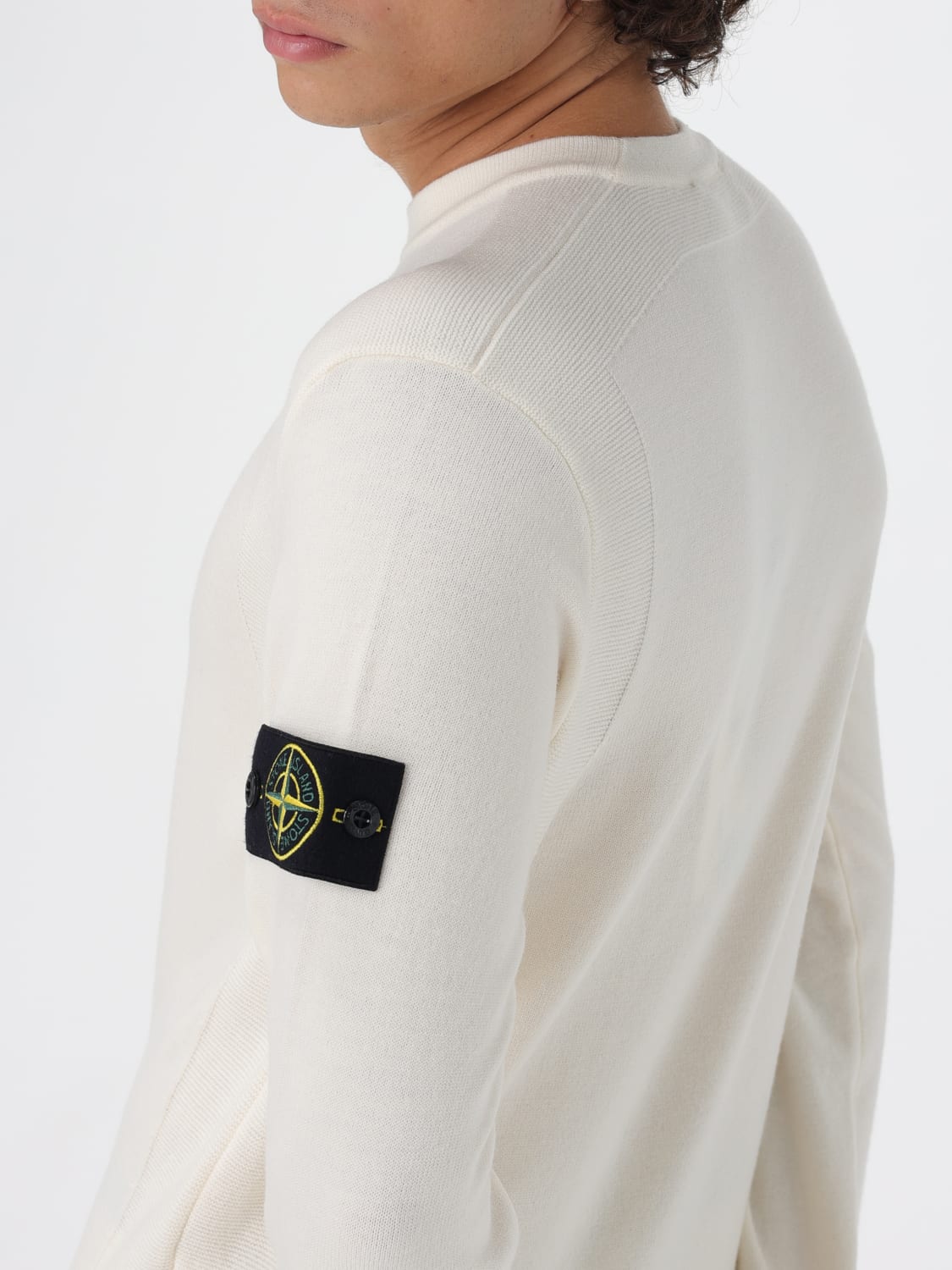 STONE ISLAND SWEATER: Sweater men Stone Island, White - Img 5