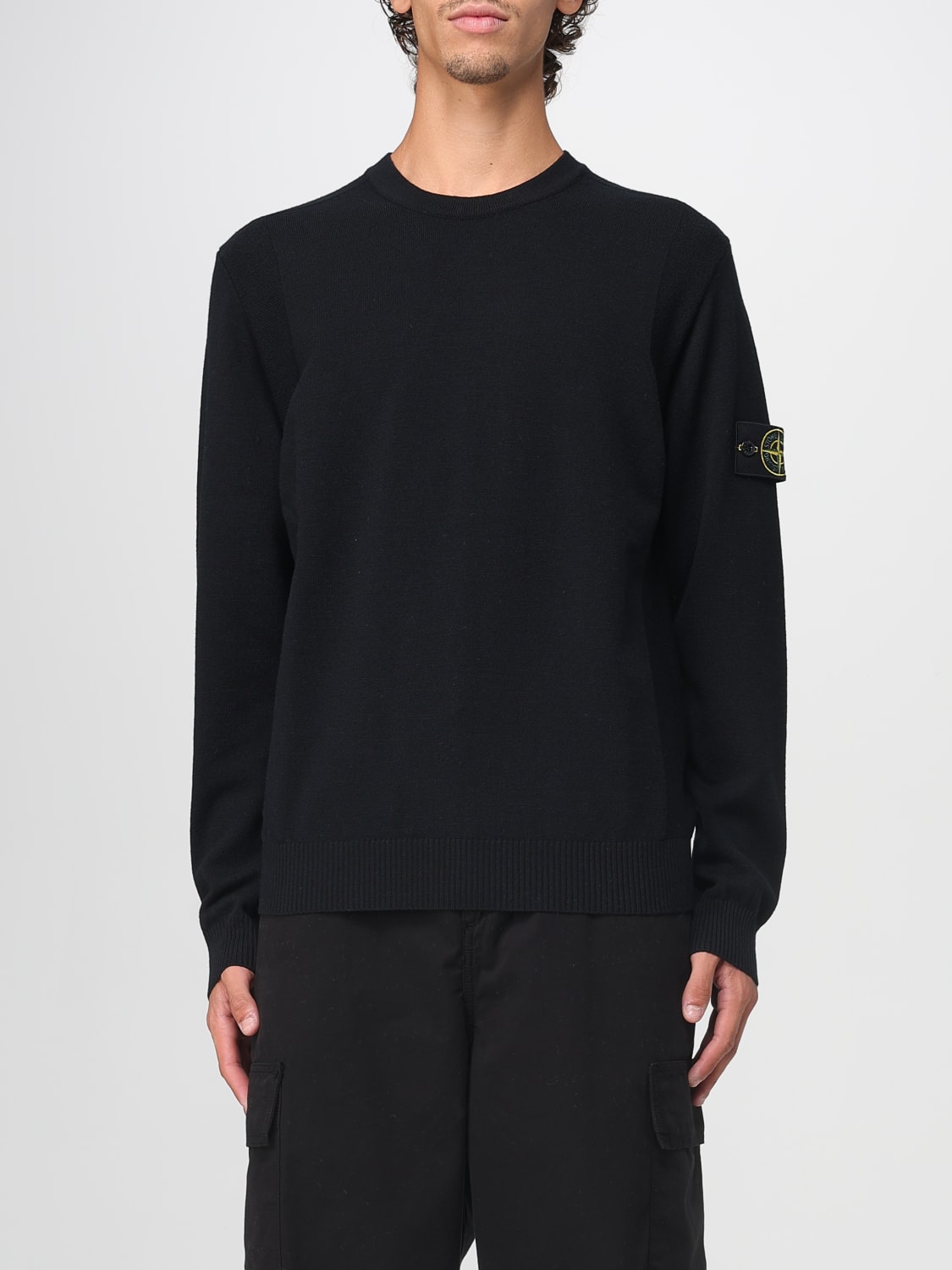 STONE ISLAND SWEATER: Sweater men Stone Island, Black - Img 1