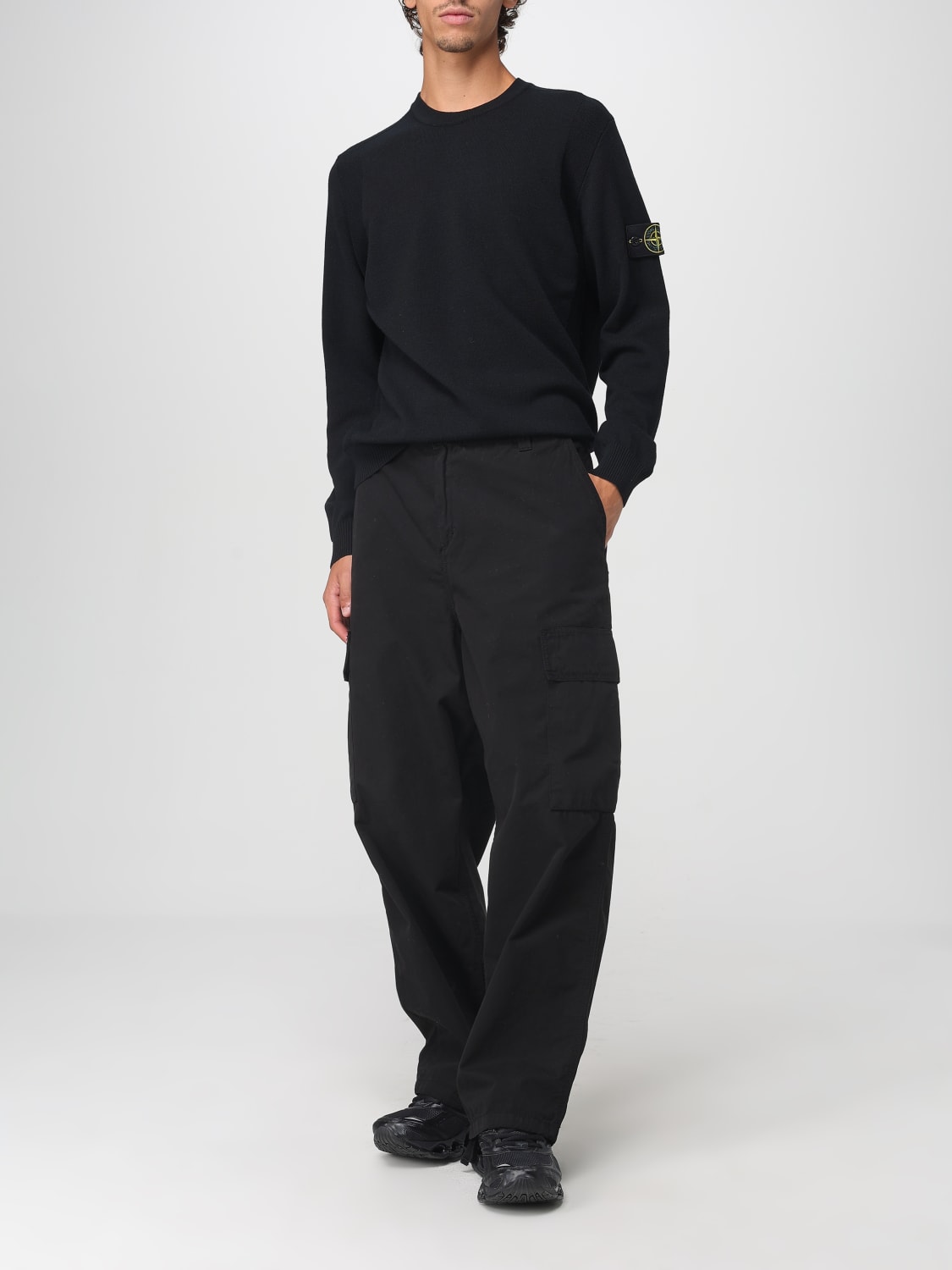 STONE ISLAND SWEATER: Sweater men Stone Island, Black - Img 2