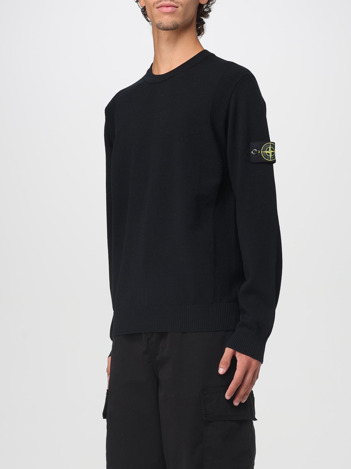 STONE ISLAND SWEATER: Sweater men Stone Island, Black - Img 4