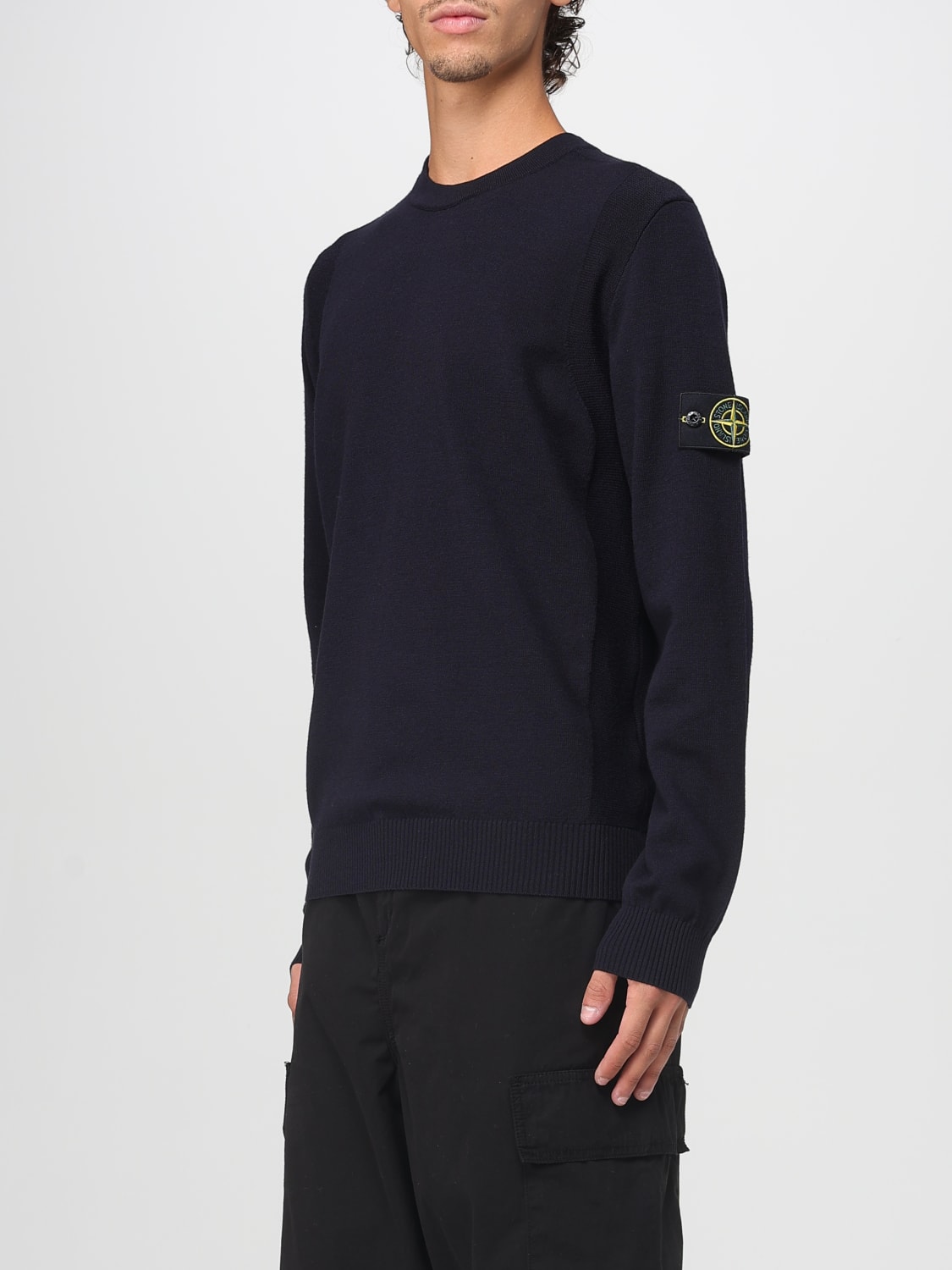 STONE ISLAND PULLOVER: Pullover herren Stone Island, Blau - Img 4