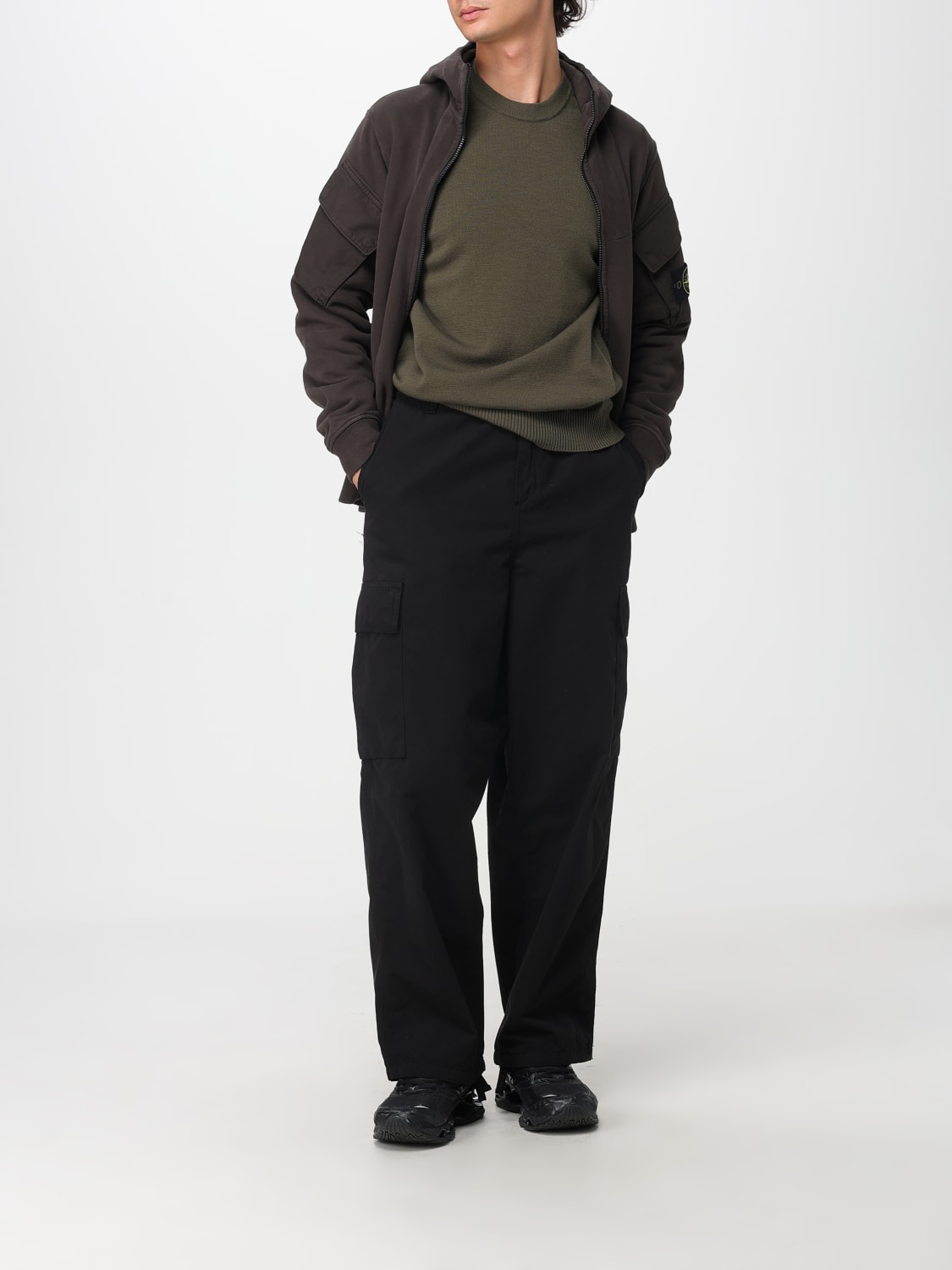 STONE ISLAND SWEATER: Sweater men Stone Island, Military - Img 2