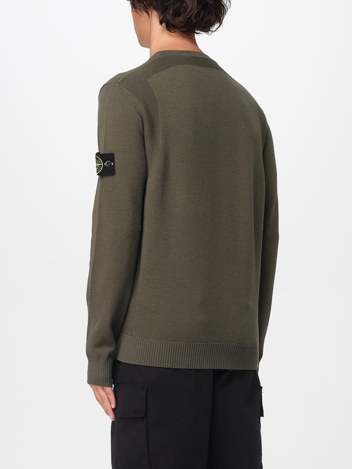 STONE ISLAND SWEATER: Sweater men Stone Island, Military - Img 3
