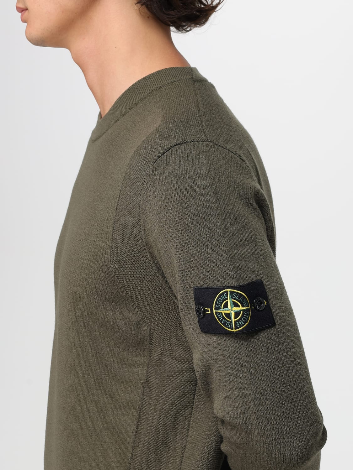 STONE ISLAND SWEATER: Sweater men Stone Island, Military - Img 5
