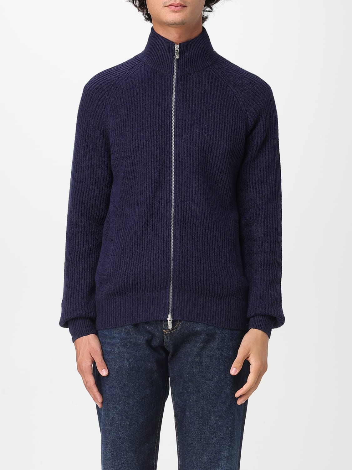 BRUNELLO CUCINELLI SWEATER: Cardigan men Brunello Cucinelli, Blue - Img 1