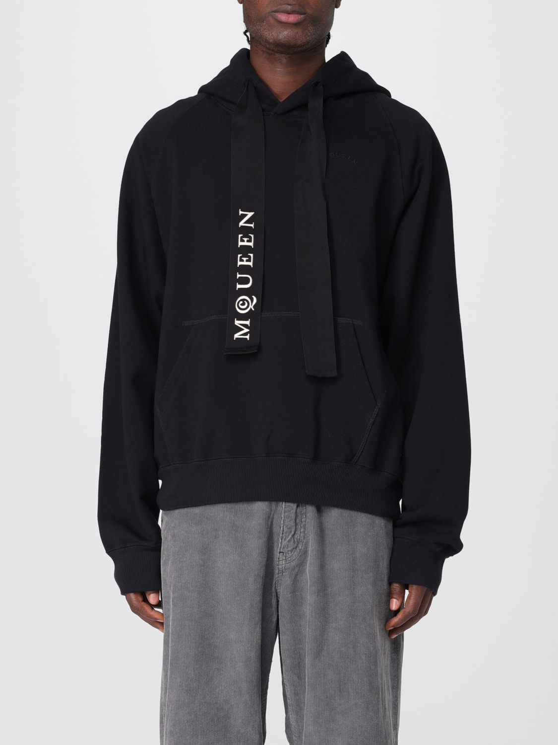 MCQUEEN SWEATSHIRT: Sweatshirt men McQueen, Black - Img 1