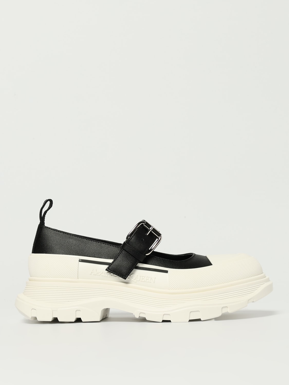 MCQUEEN BALLET FLAT: Sneakers woman McQueen, Black - Img 1