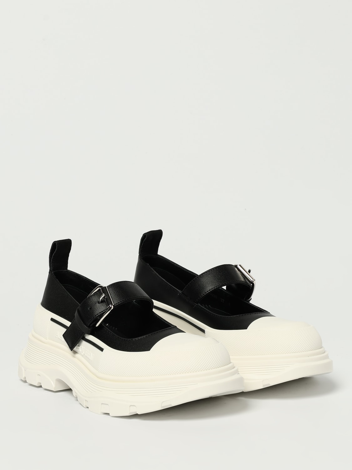 MCQUEEN BALLET FLAT: Sneakers woman McQueen, Black - Img 2