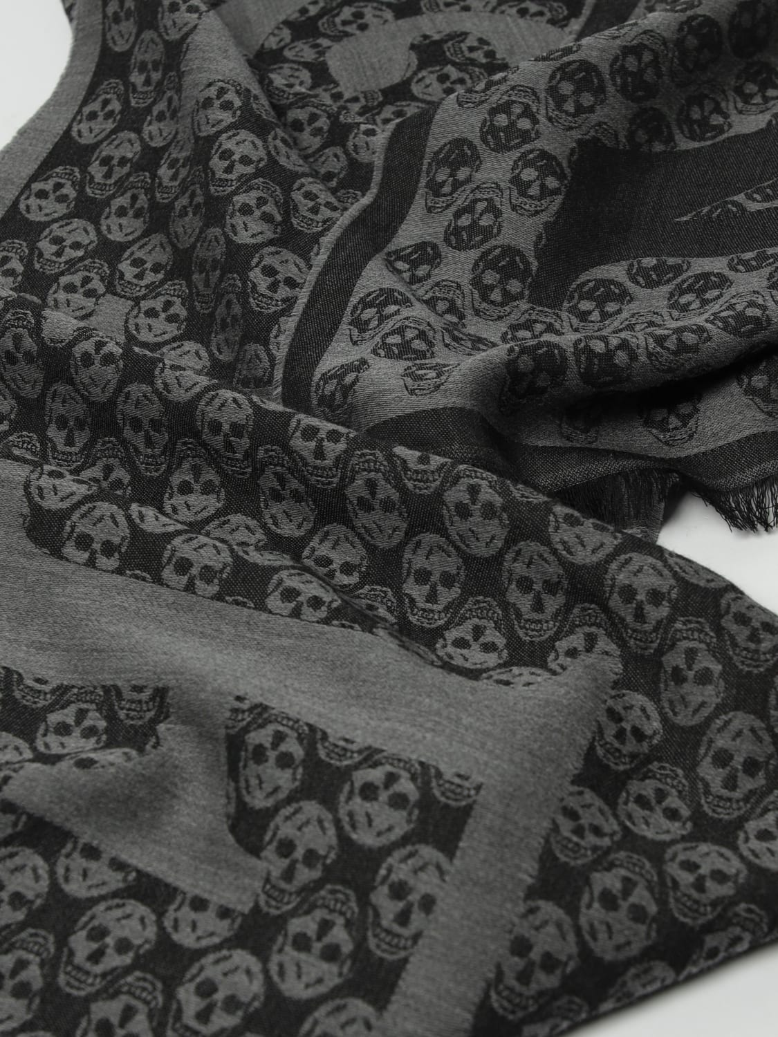 MCQUEEN SCARF: Scarf men McQueen, Grey - Img 3