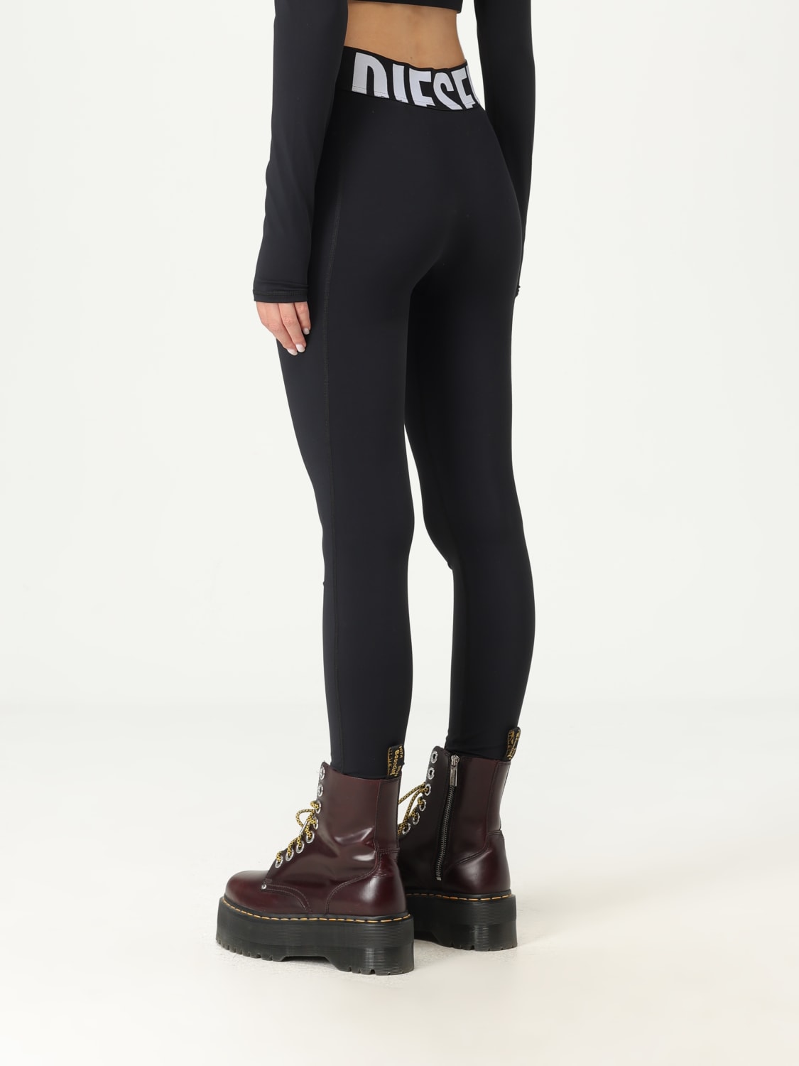 DIESEL PANTALONI: Pantalone Diesel in tessuto tecnico stretch , Nero - Img 3