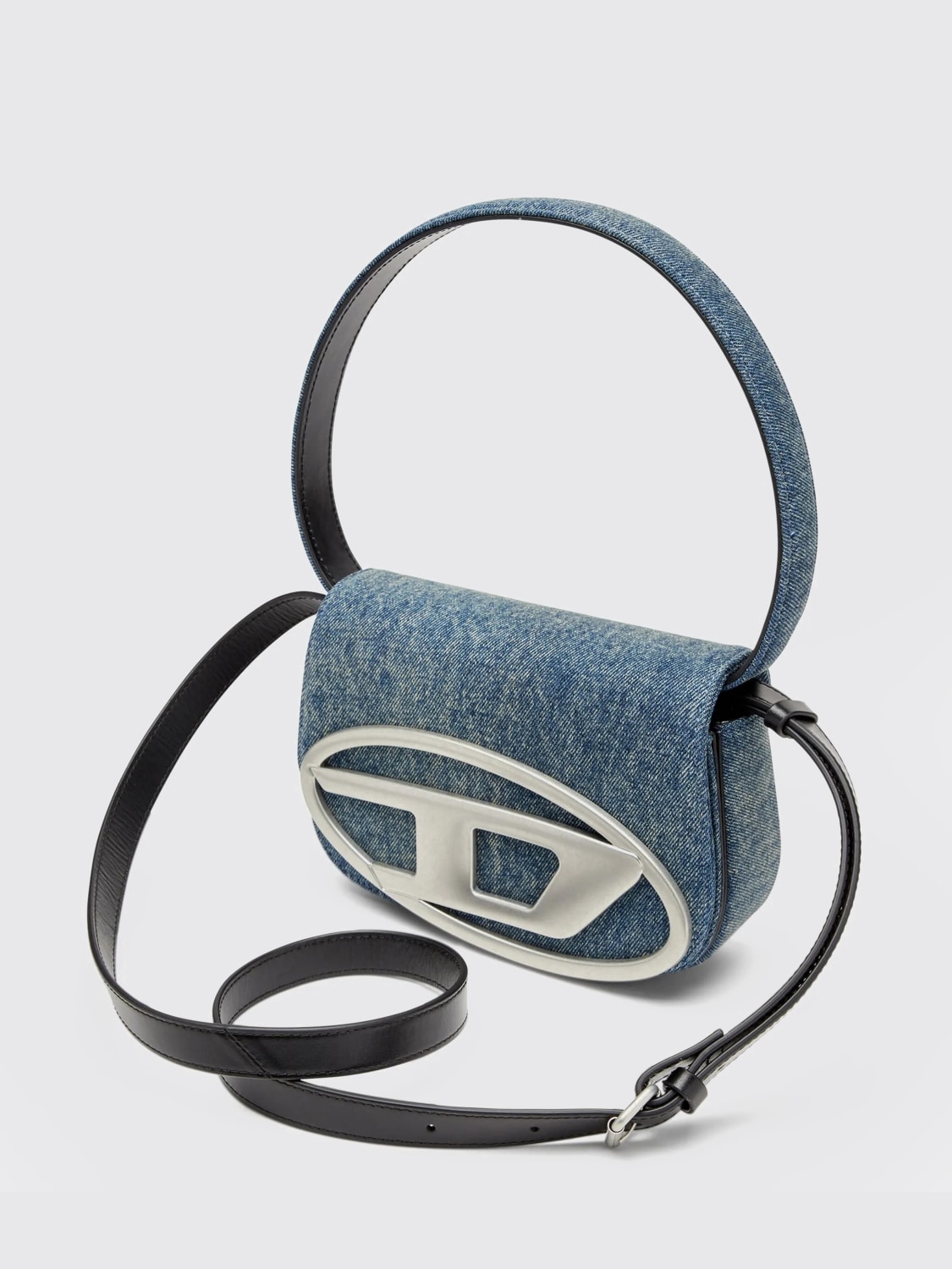 DIESEL MINI BAG: Shoulder bag woman Diesel, Gnawed Blue - Img 3