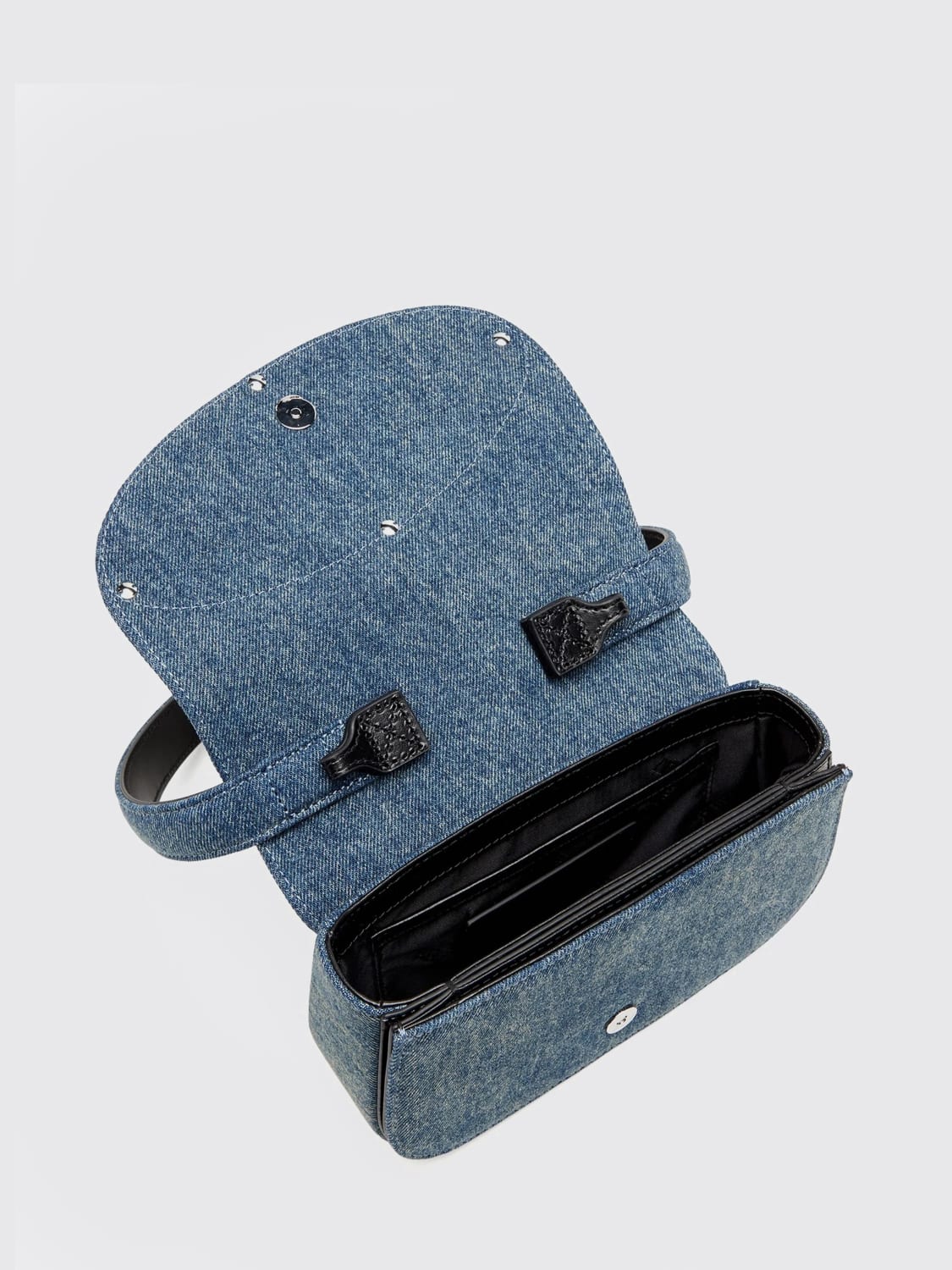 DIESEL MINI BAG: Shoulder bag woman Diesel, Gnawed Blue - Img 4