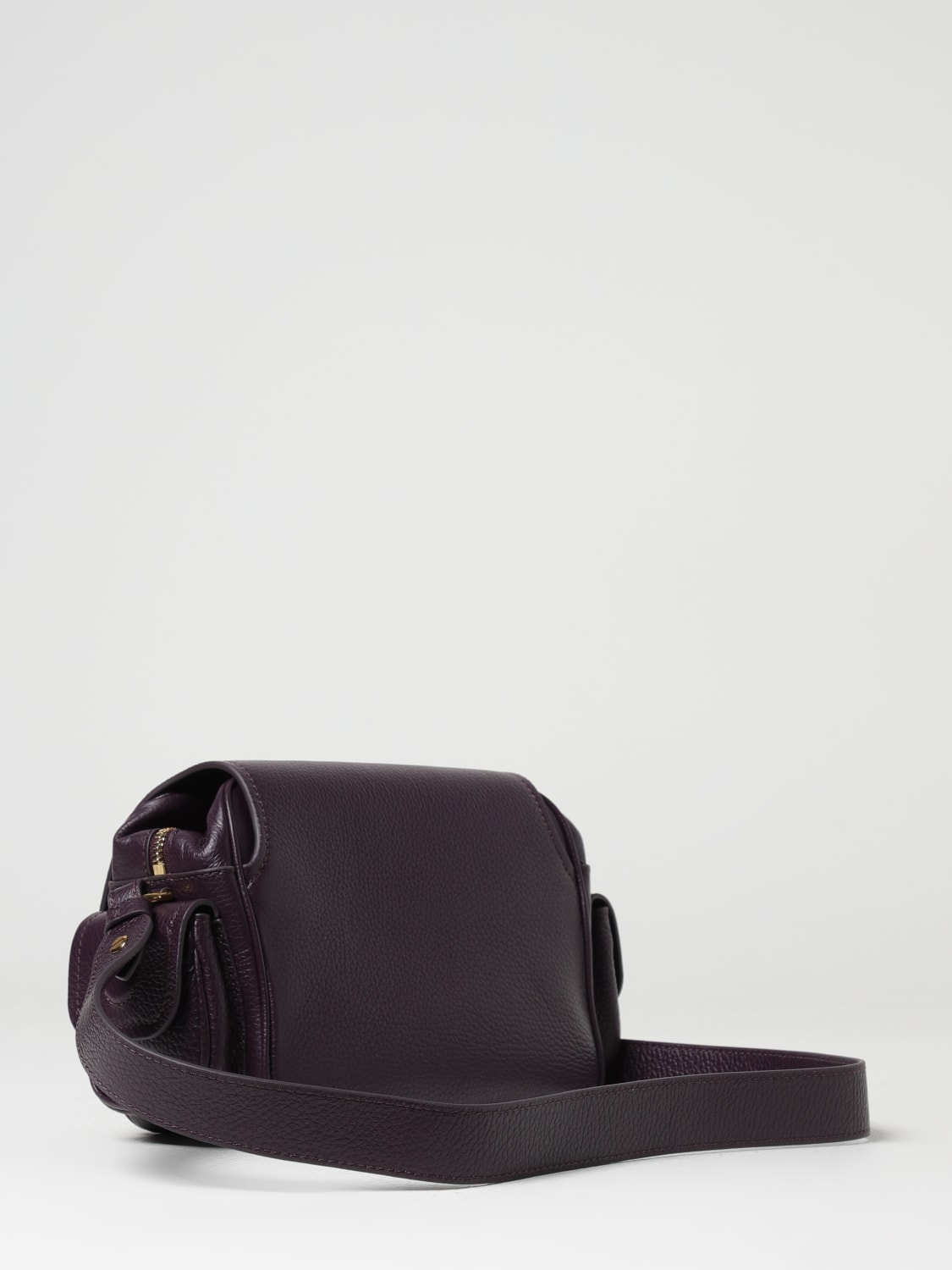 COCCINELLE BORSA MINI: Borsa Campus Coccinelle in pelle a grana , Prugna - Img 2