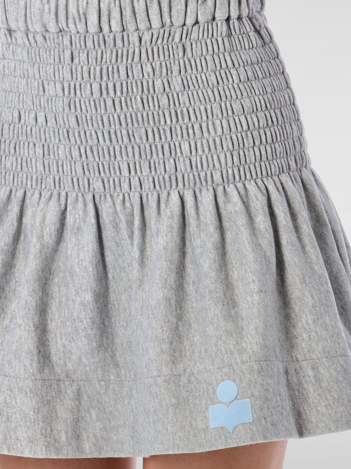 ISABEL MARANT ETOILE GONNA: Gonna Isabel Marant Etoile in misto cotone , Grigio - Img 3