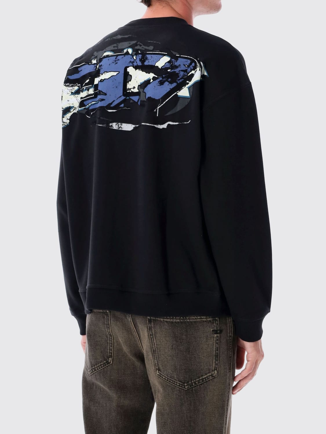 DIESEL SWEATSHIRT: Sweatshirt men Diesel, Black - Img 2