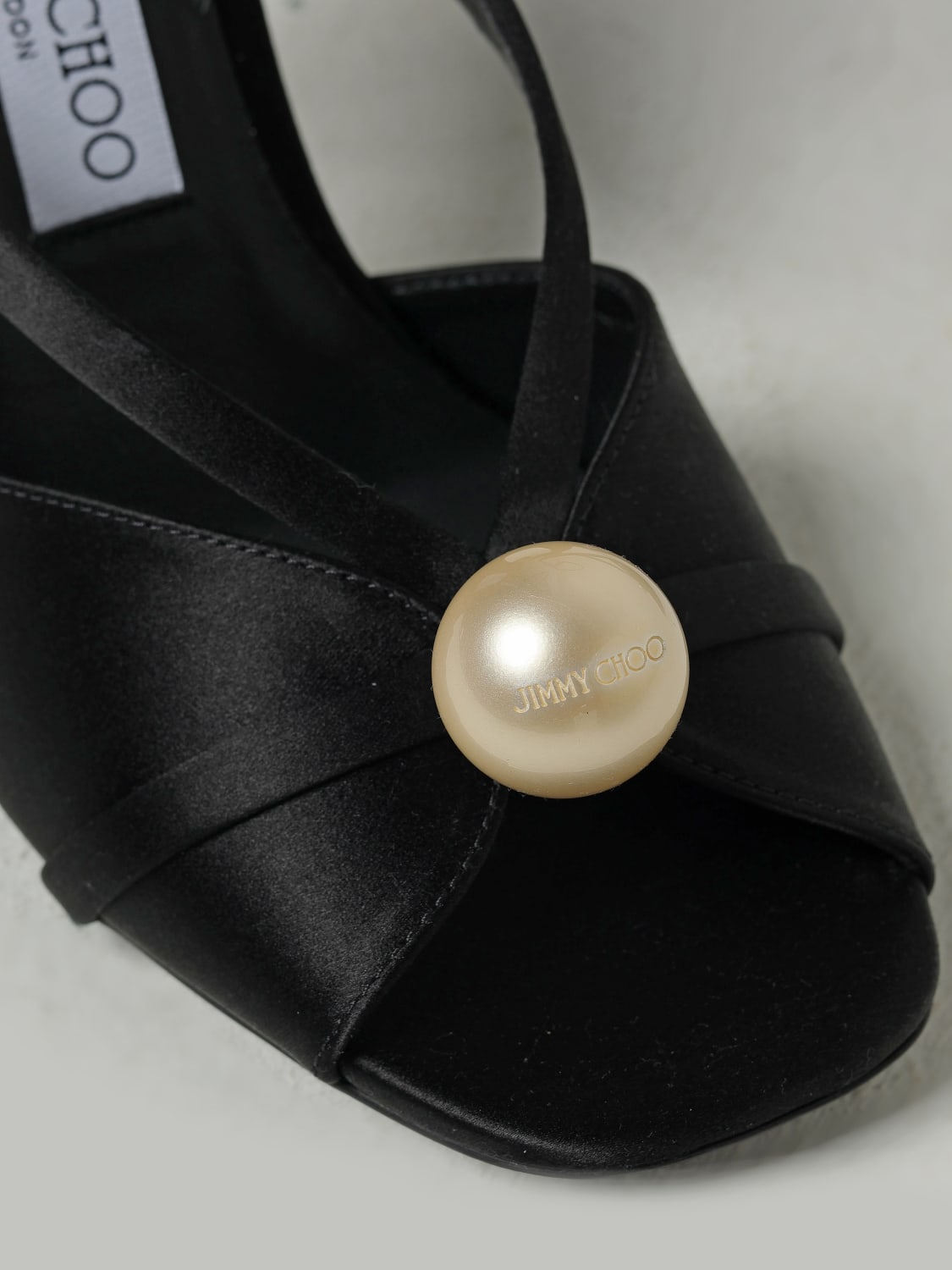 JIMMY CHOO SANDALES À TALONS: Sandales plates femme Jimmy Choo, Noir - Img 4