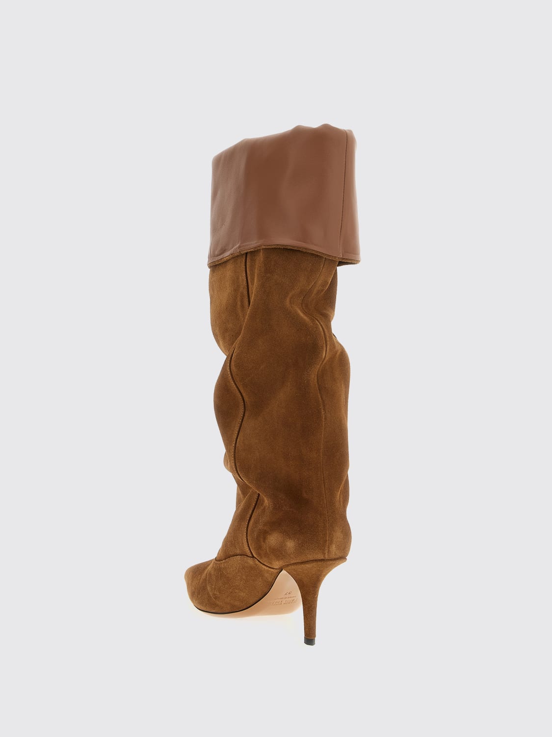 PARIS TEXAS BOOTS: Flat ankle boots woman Paris Texas, Camel - Img 3