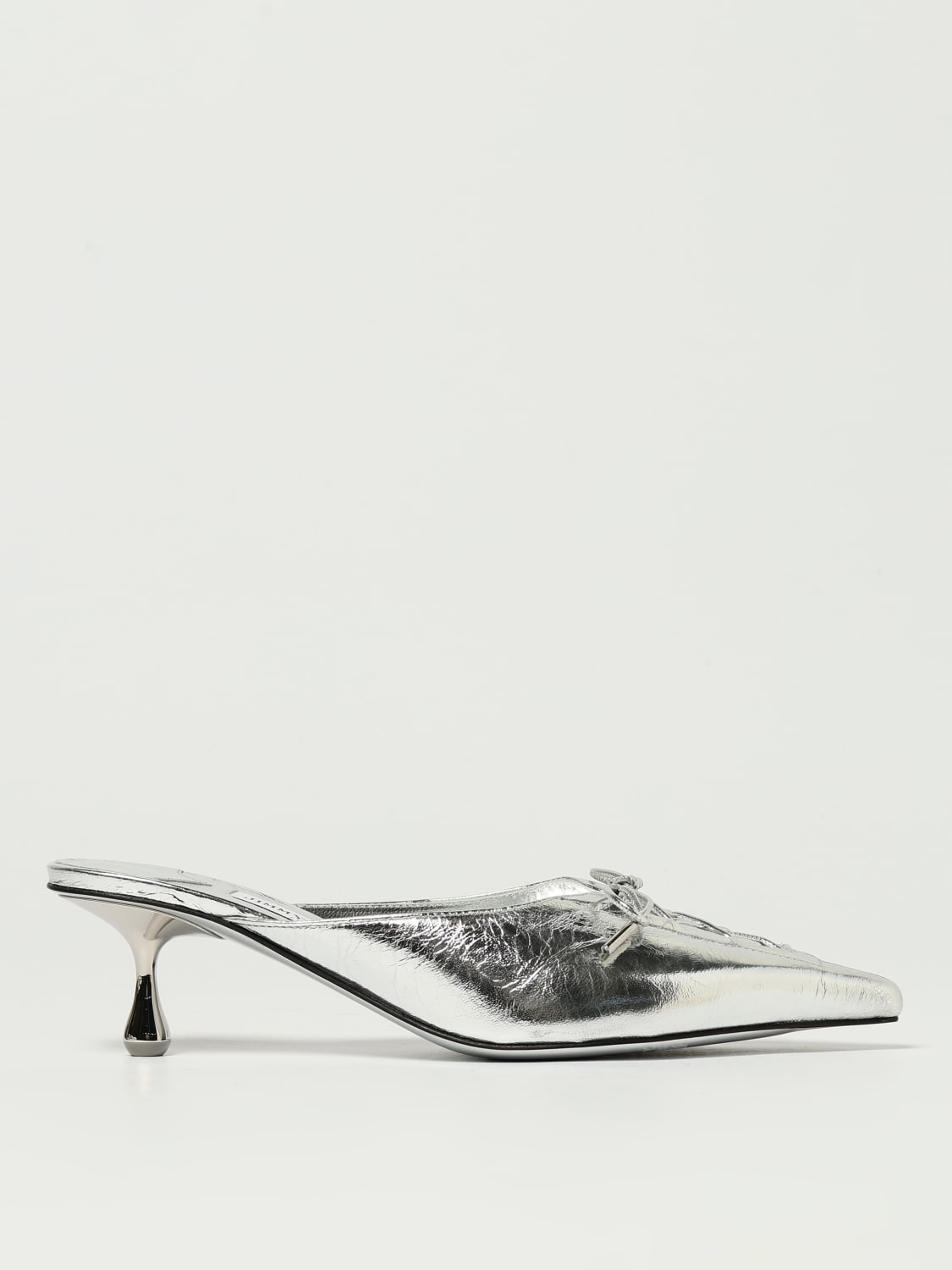 JIMMY CHOO SHOES: Flat sandals woman Jimmy Choo, Silver - Img 1