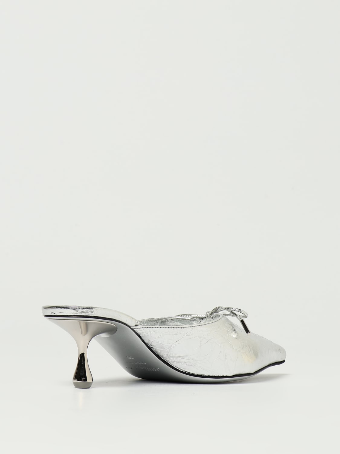 JIMMY CHOO SHOES: Flat sandals woman Jimmy Choo, Silver - Img 3