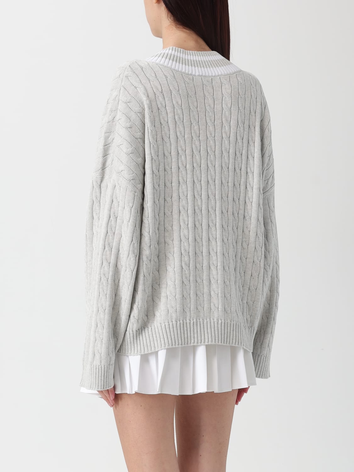 BRUNELLO CUCINELLI SWEATER: Cardigan woman Brunello Cucinelli, Milk - Img 3