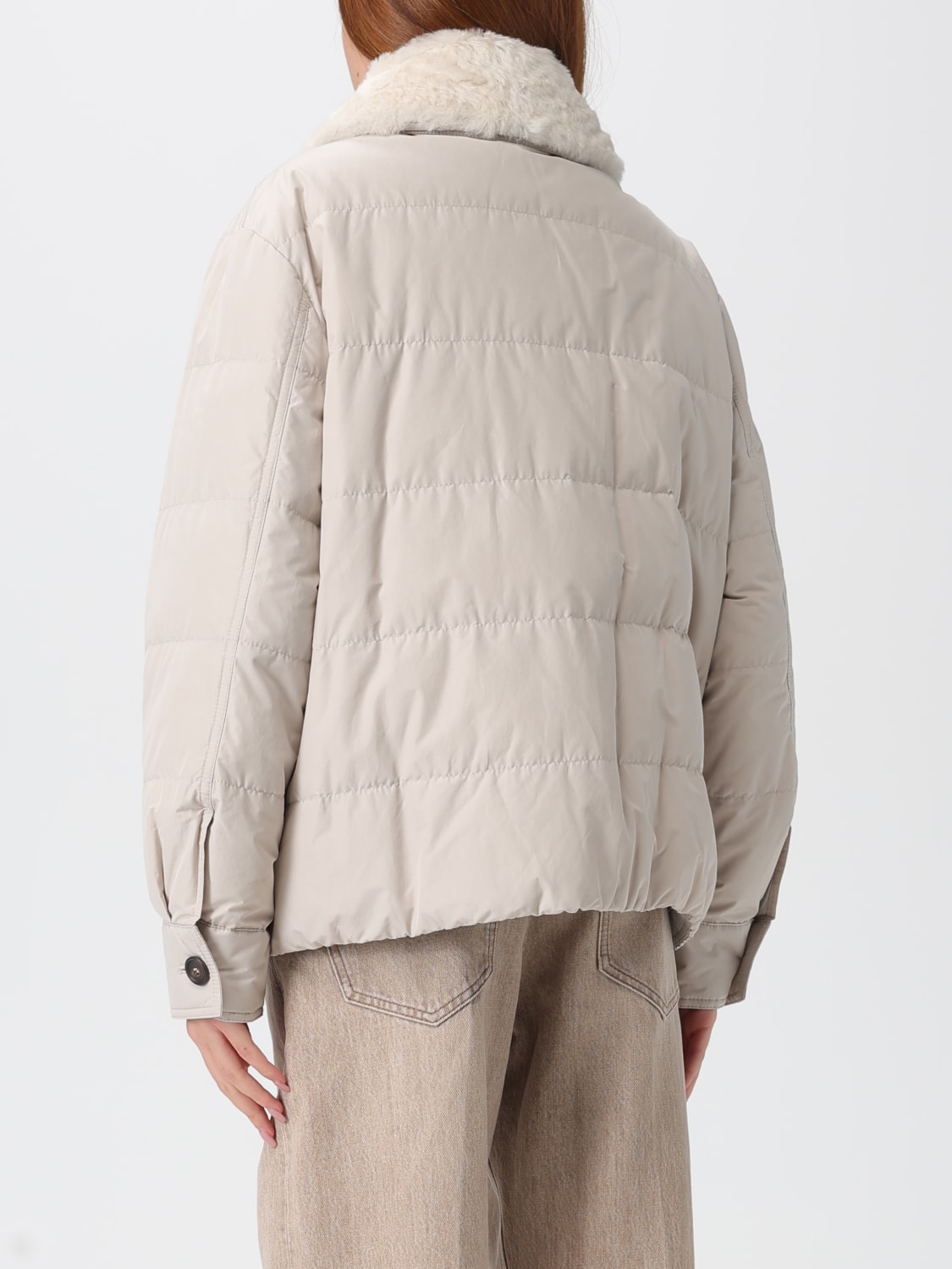 BRUNELLO CUCINELLI VESTE: Veste femme Brunello Cucinelli, Gris - Img 3