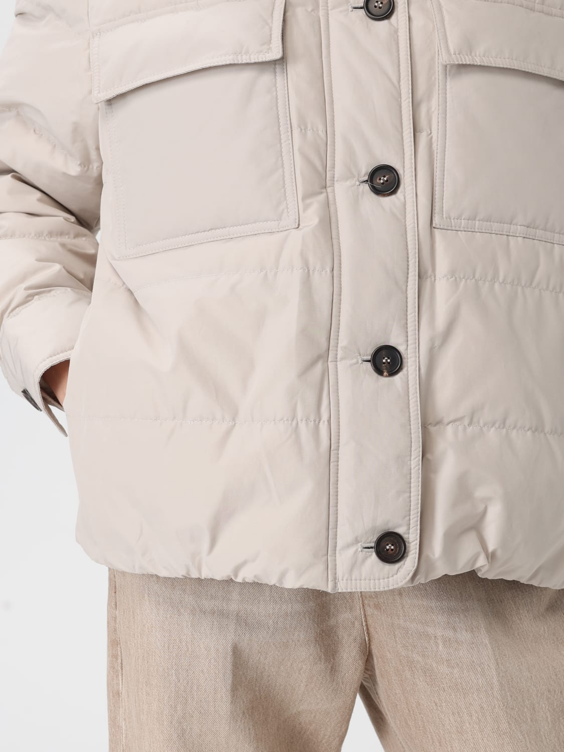 BRUNELLO CUCINELLI VESTE: Veste femme Brunello Cucinelli, Gris - Img 5