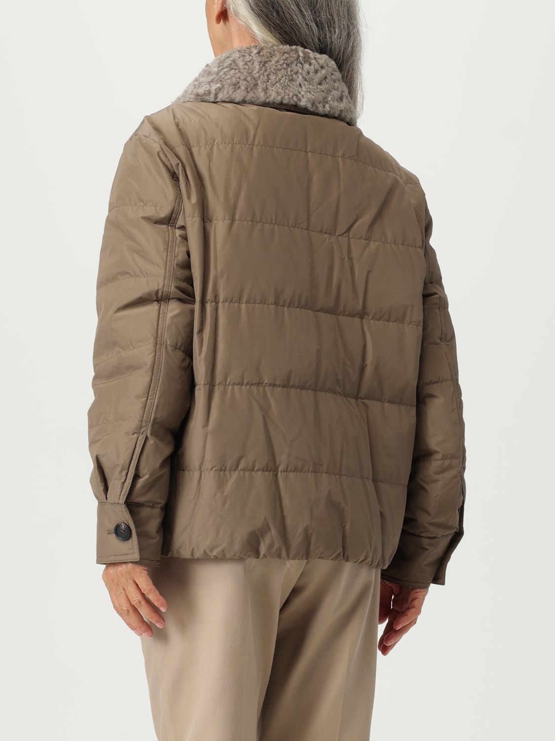 BRUNELLO CUCINELLI JACKET: Jacket woman Brunello Cucinelli, Beige - Img 3