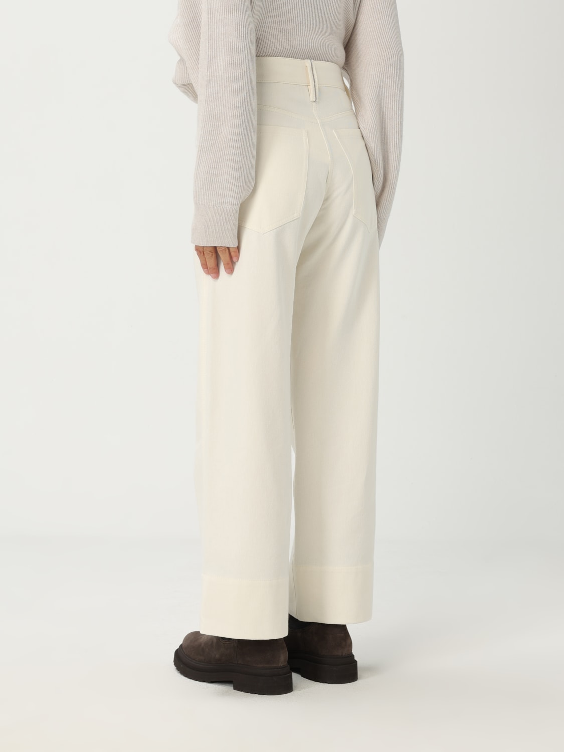 BRUNELLO CUCINELLI PANTALON: Pantalon femme Brunello Cucinelli, Beige - Img 3