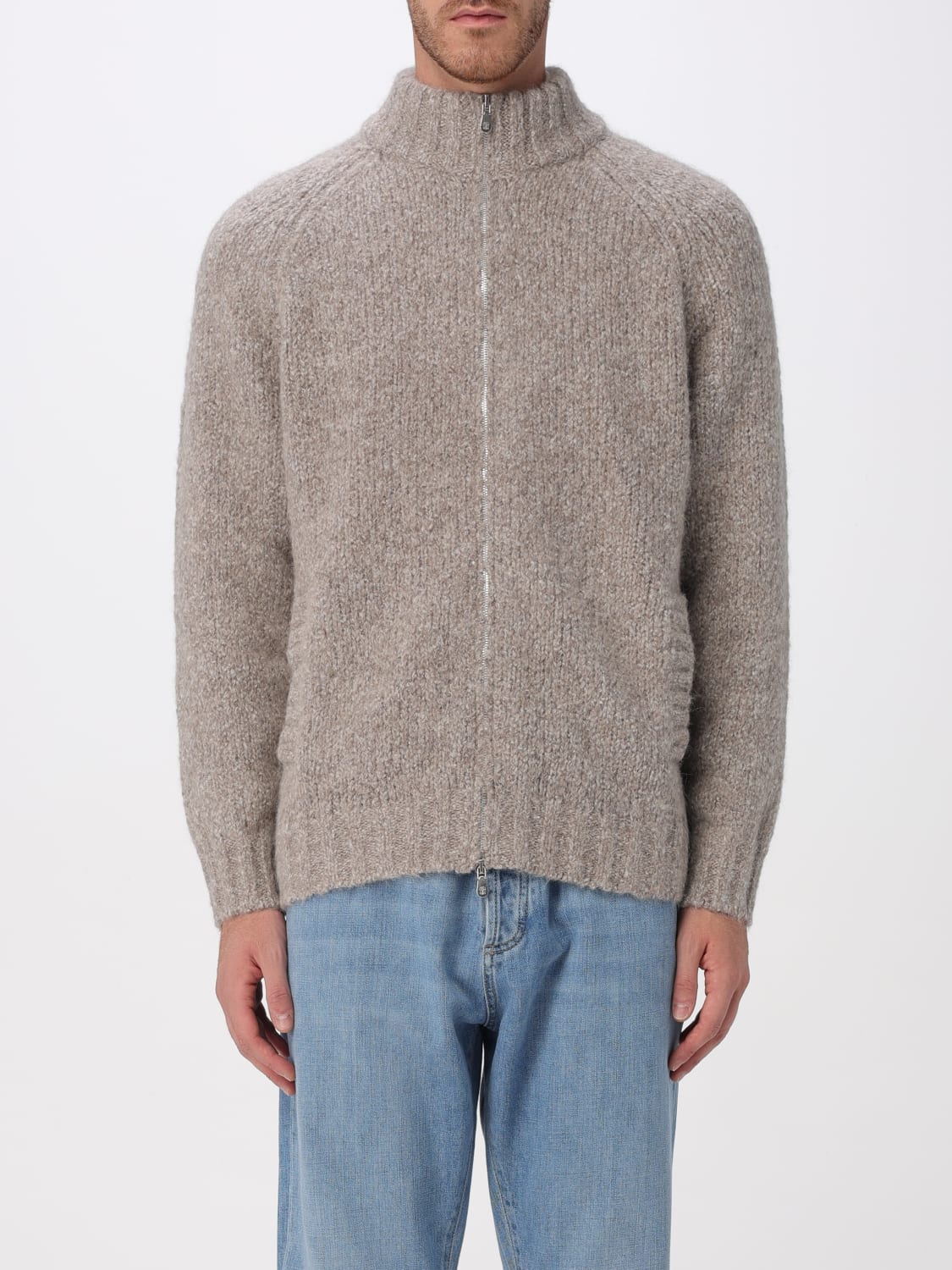 BRUNELLO CUCINELLI SWEATER: Cardigan men Brunello Cucinelli, Grey - Img 1