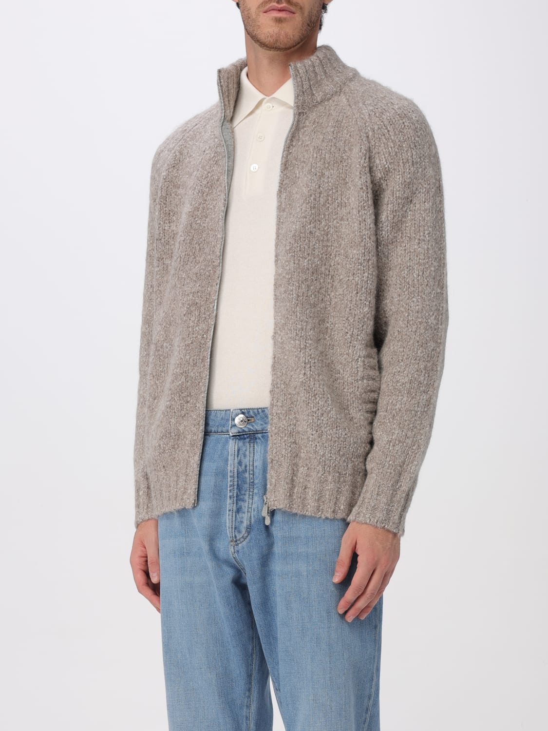 BRUNELLO CUCINELLI SWEATER: Cardigan men Brunello Cucinelli, Grey - Img 4
