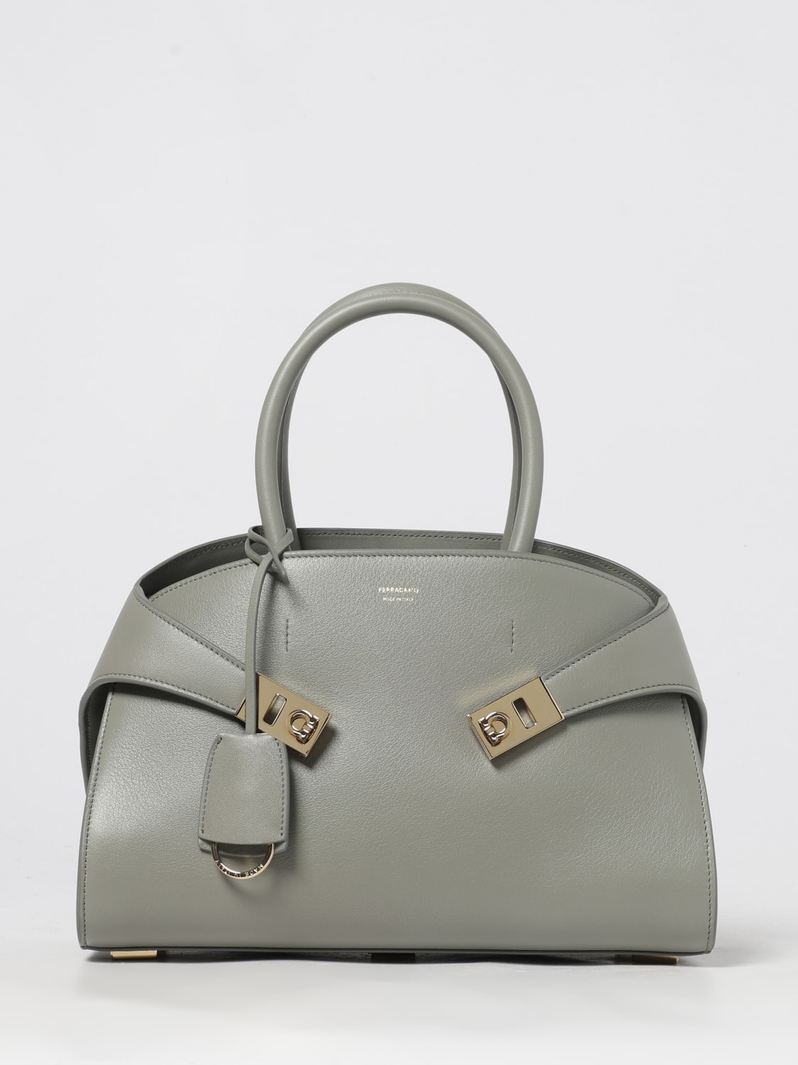 FERRAGAMO HANDBAG: Shoulder bag woman Ferragamo, Grey - Img 1