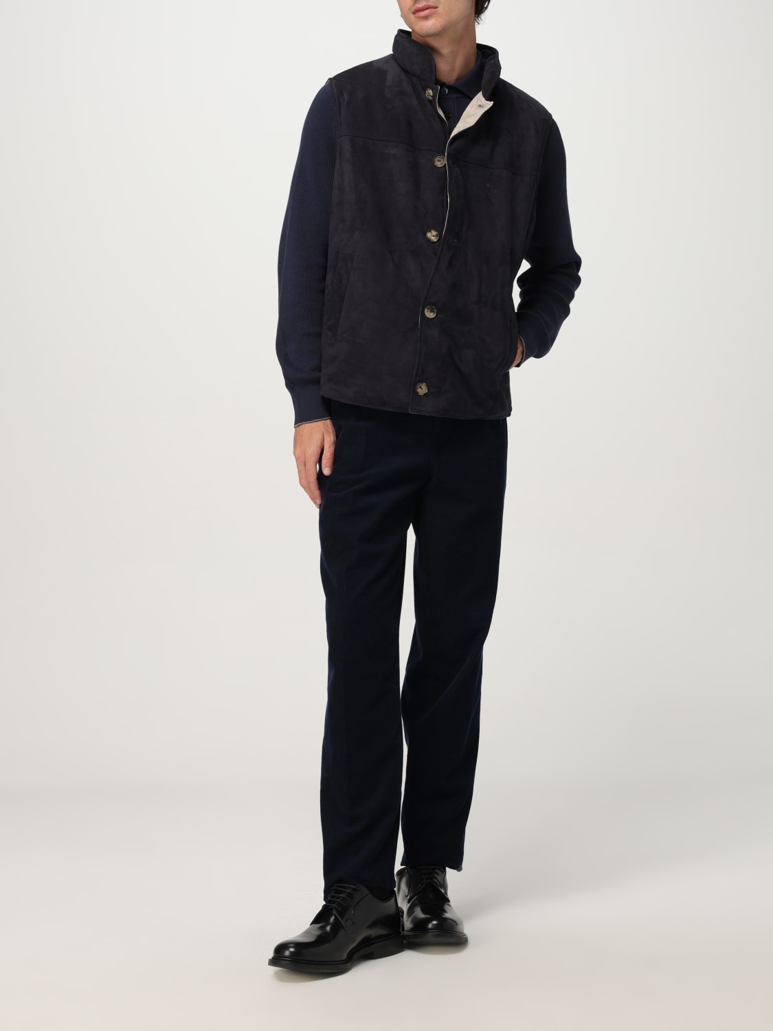 BRUNELLO CUCINELLI SUIT VEST: Suit vest men Brunello Cucinelli, Blue - Img 2