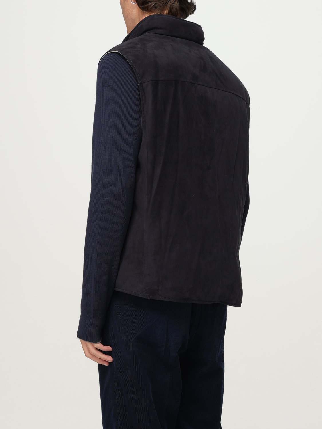 BRUNELLO CUCINELLI SUIT VEST: Suit vest men Brunello Cucinelli, Blue - Img 3