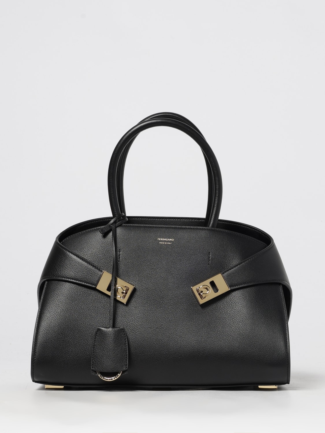 FERRAGAMO HANDBAG: Shoulder bag woman Ferragamo, Black - Img 1