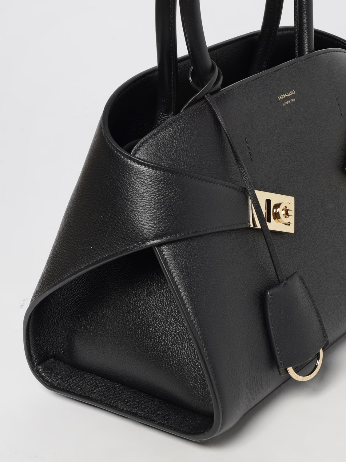FERRAGAMO HANDBAG: Shoulder bag woman Ferragamo, Black - Img 4