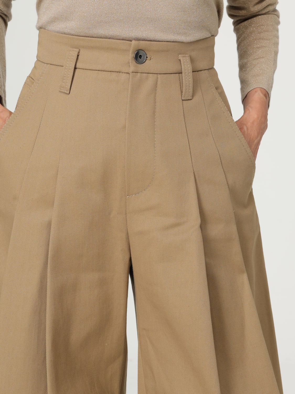 BRUNELLO CUCINELLI PANTALONI: Pantalone Brunello Cucinelli in cotone , Beige - Img 5