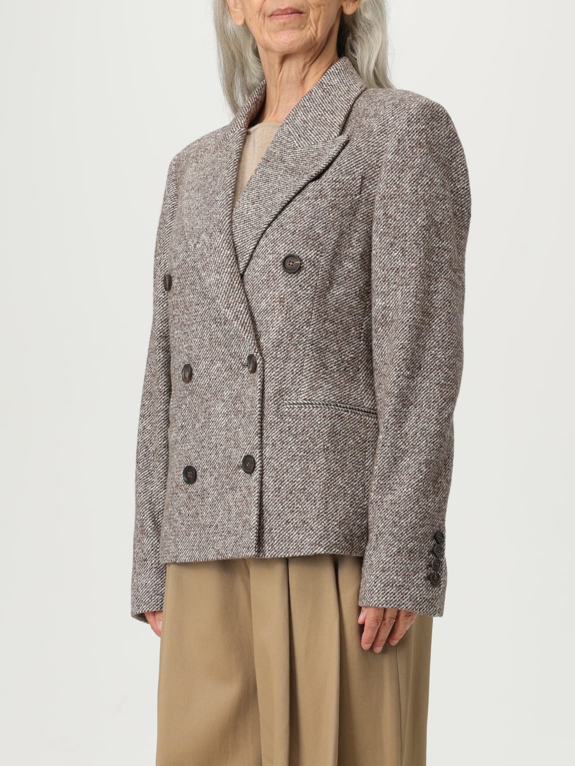 BRUNELLO CUCINELLI JACKET: Jacket woman Brunello Cucinelli, Brown - Img 4