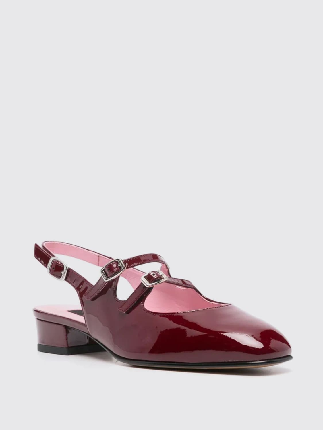 CAREL PARIS DÉCOLLETÉ: Slingback Peche Carel Paris in vernice , Bordeaux - Img 2