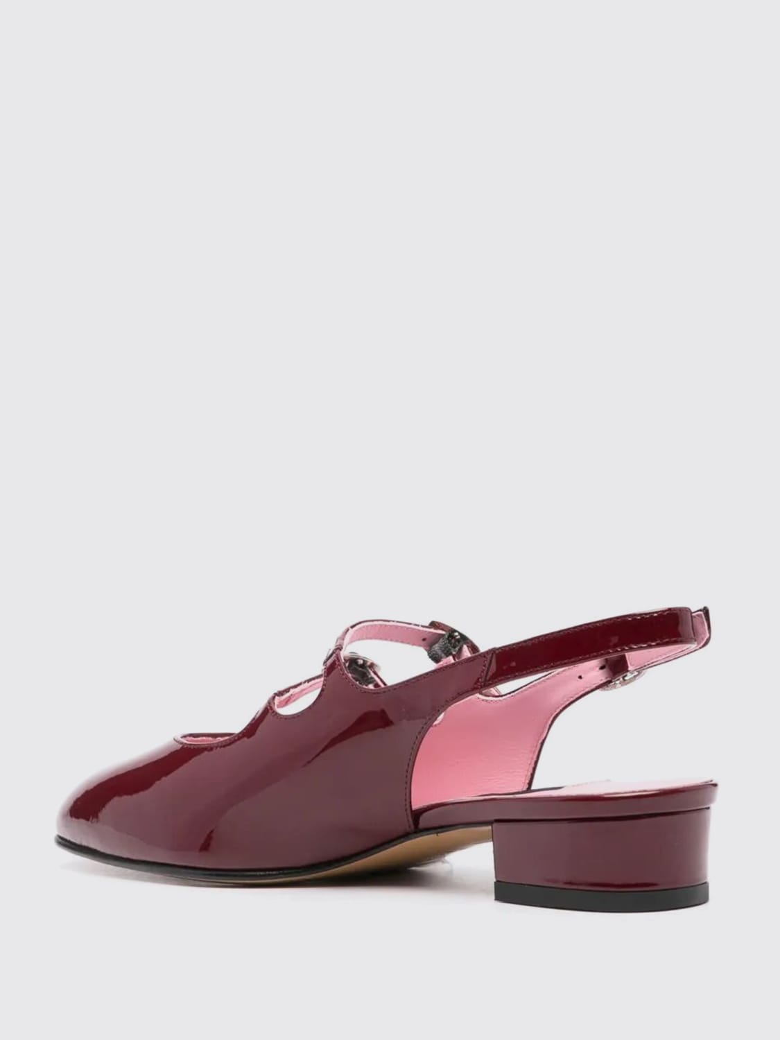 CAREL PARIS DÉCOLLETÉ: Slingback Peche Carel Paris in vernice , Bordeaux - Img 3